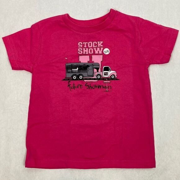NEW Sullivan Supply Stock Show U Tshirt Pink Future Showman Kids Girls Stockshow - Picture 1 of 4
